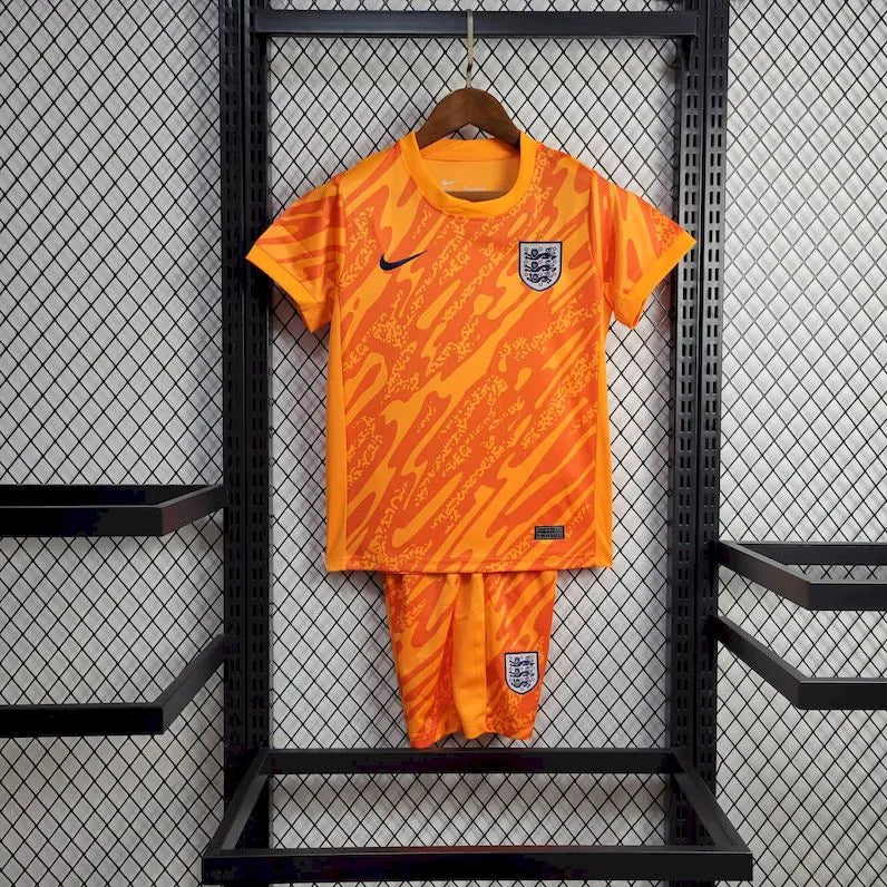 England 24/25 Euro Goalkeeper Jersey Kids Kit